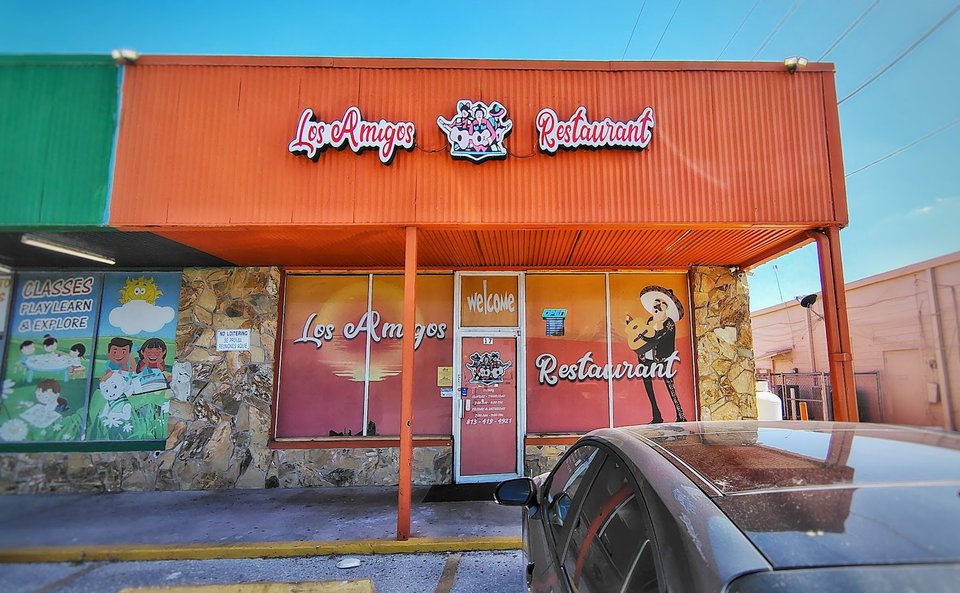 Front view of a casual Mexican restaurant.
